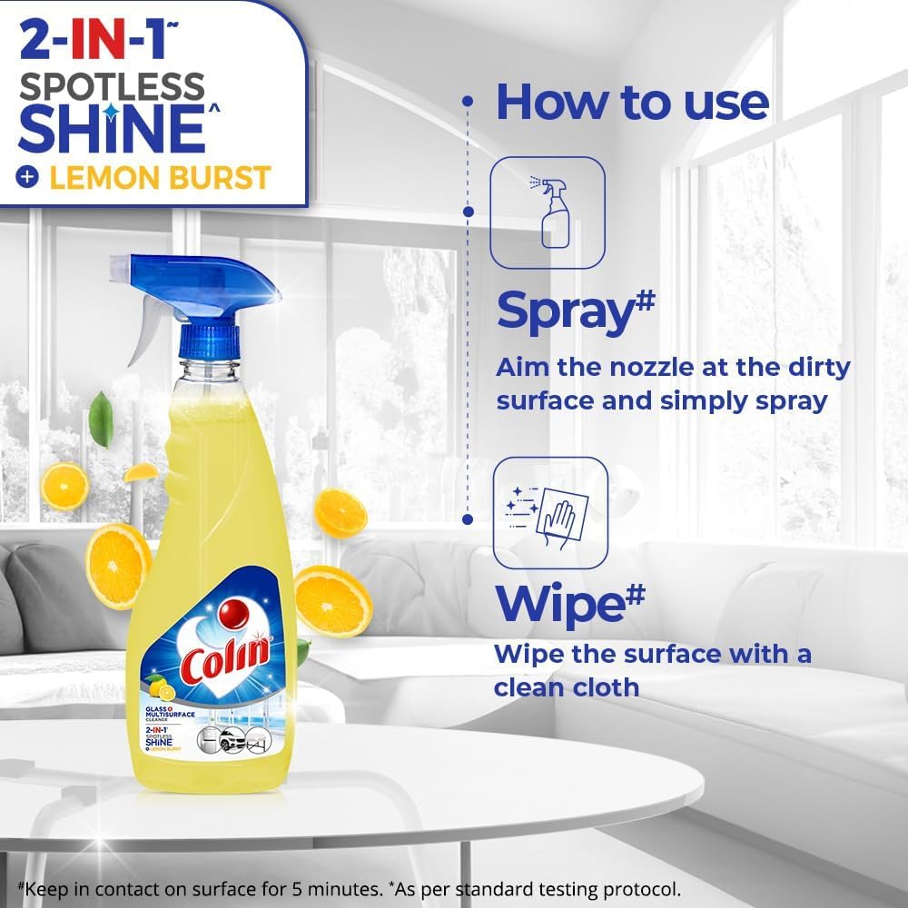 Colin Lemon Glass Cleaner Pump - 500 ml