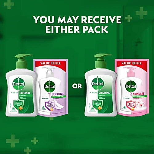 Dettol Original Liquid Handwash, 200 ml (Get Liquid Handwash 175 ml Refill Pack Free)