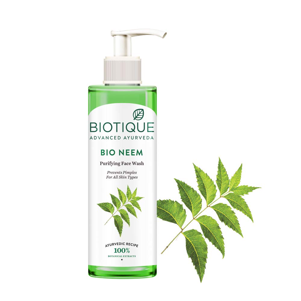 Biotique Fresh Neem Pimple Control Face Wash| Ayurvedic and Organically Pure| 200 ml