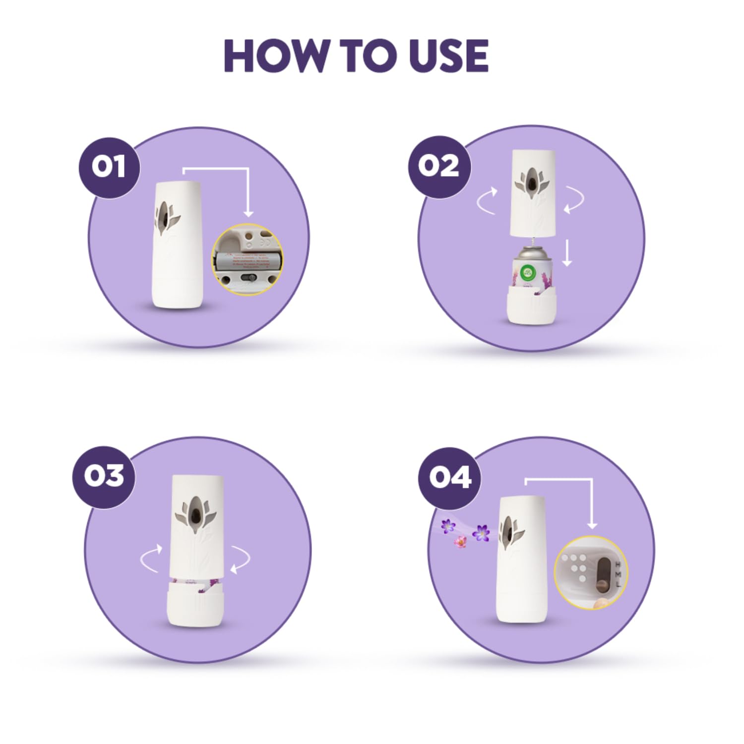 Air Wick 250 ml - Lavender & Lotus, Freshmatic Automatic Air Freshener Refill