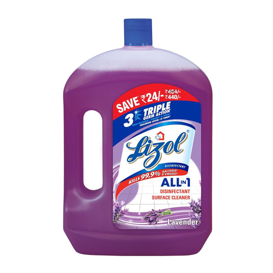 Lizol Disinfectant Surface & Floor Cleaner Liquid, Lavender - 2 Litre