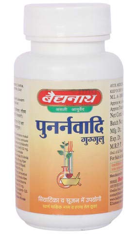 Baidyanath Jhansi Punarnavadi Guggulu, 80 Tablets, Pack of 2