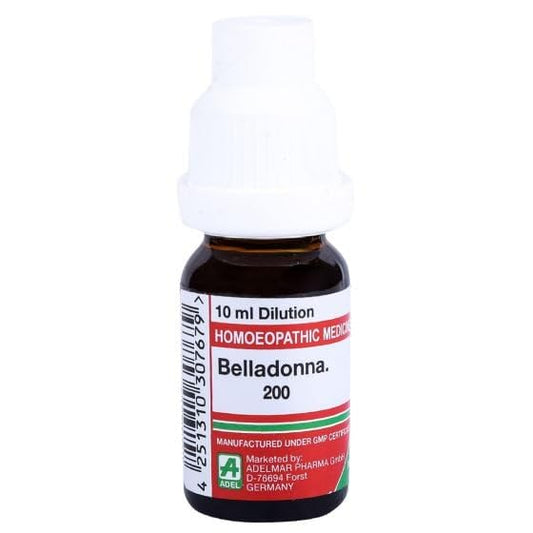 Adel Homeopathy Belladonna Dilution - 10 ml - 200 CH