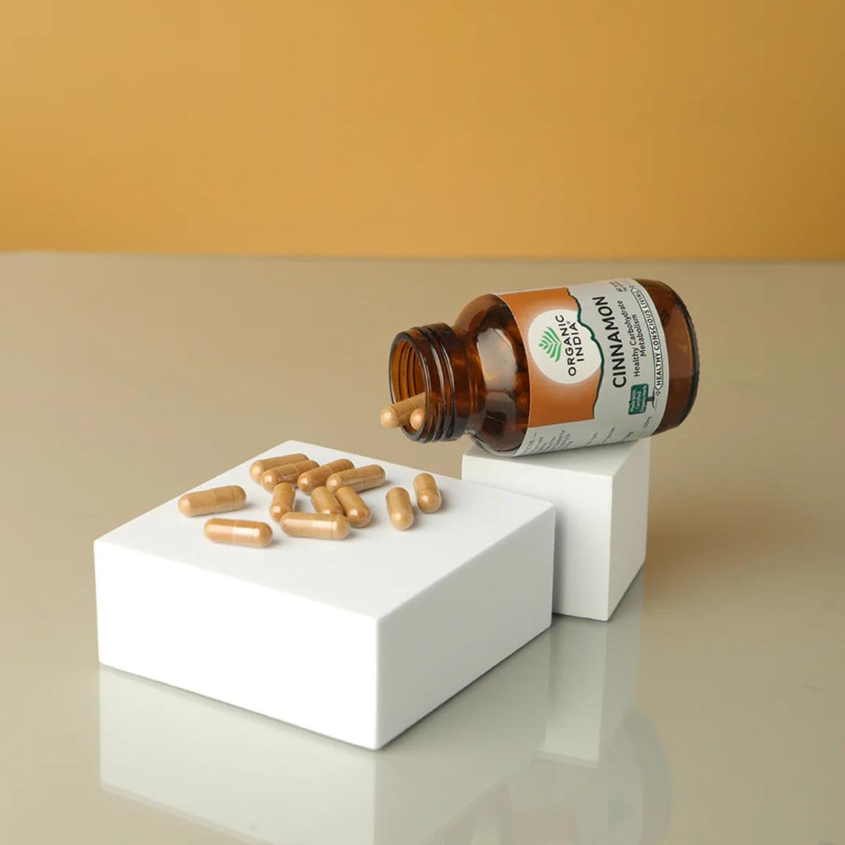 Organic India Cinnamon - 60 Veg Capsules