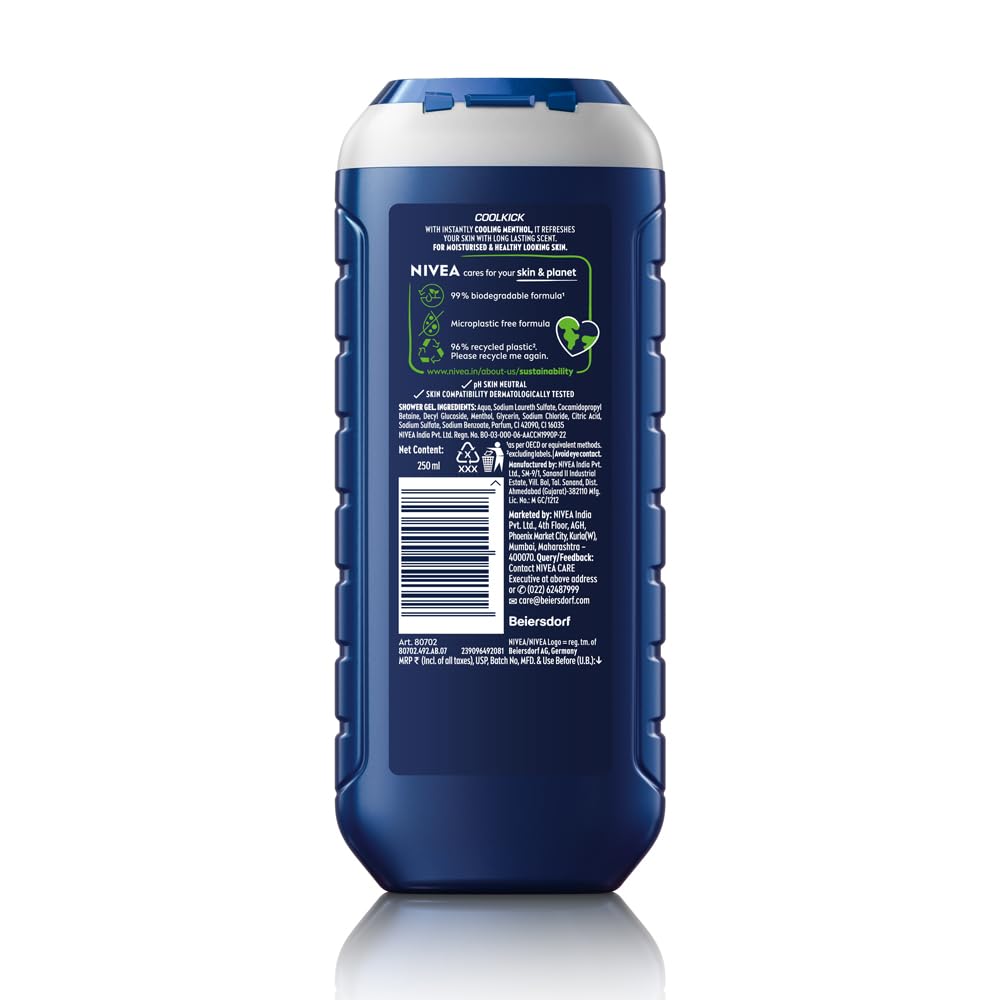 Nivea Men  Cool Kick Shower Gel - 250 ml