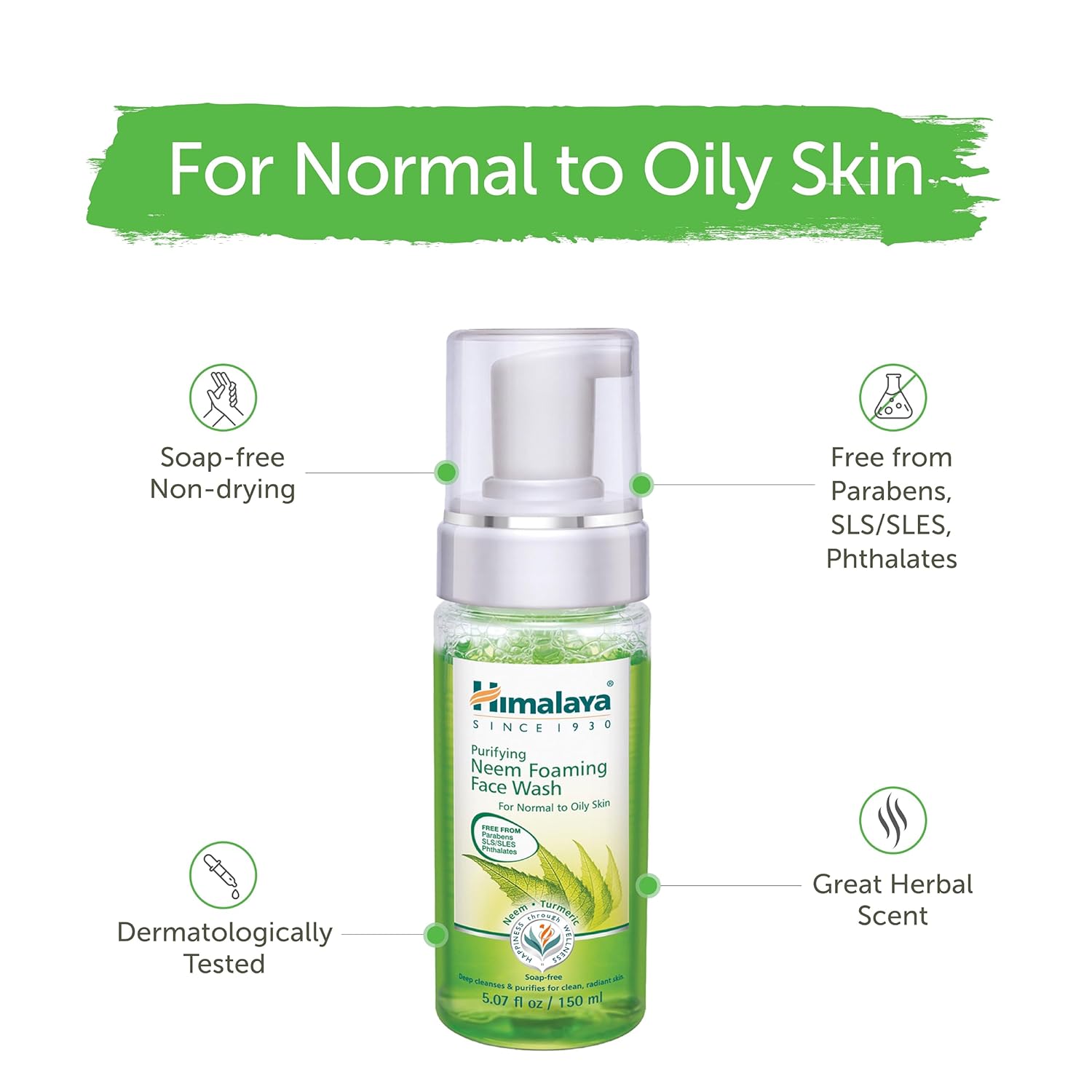 Himalaya Herbals Purifying Neem Foaming Face Wash - 150 ml