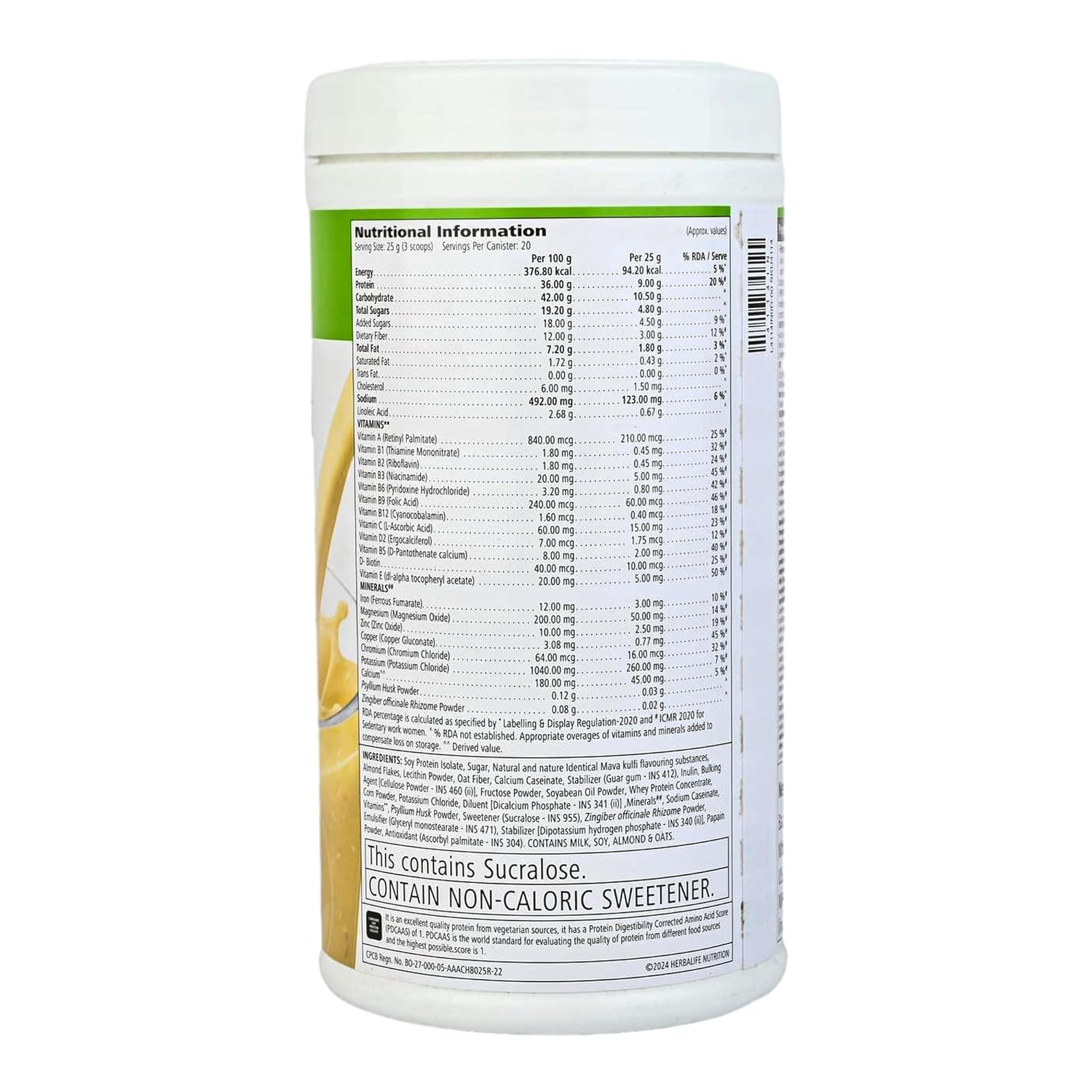 Herbalife Formula 1 - Nutritional Shake Mix - Kulfi Flavour - 500 gm