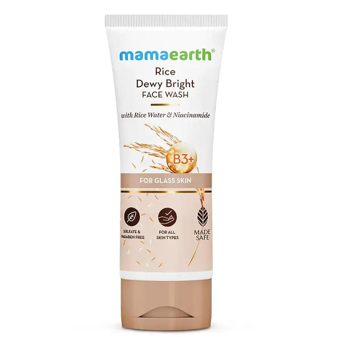 Mamaearth Rice Face Wash With Rice Water & Niacinamide for Glass Skin - 100 ml