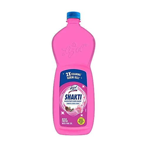Lizol Shakti Disinfectant Floor Cleaner - Rose Fresh With Pine Oil, 900 ml