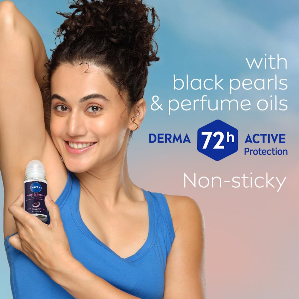 Nivea Deodorant Roll On Pearl & Beauty Fine Fragrance For Women - 50 ml