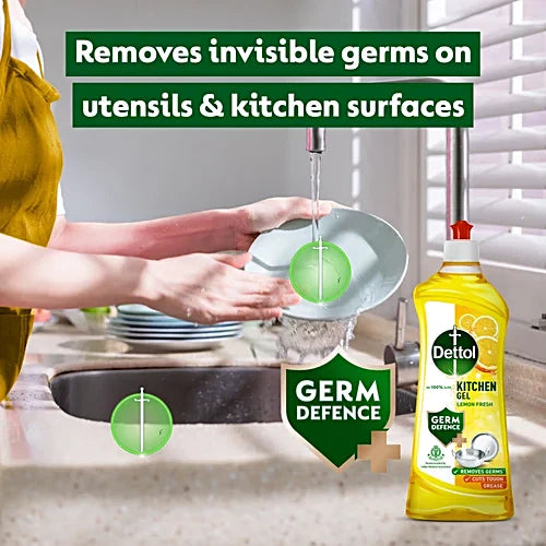 Dettol Lemon Fresh Kitchen Dishwash Gel, 750 ml