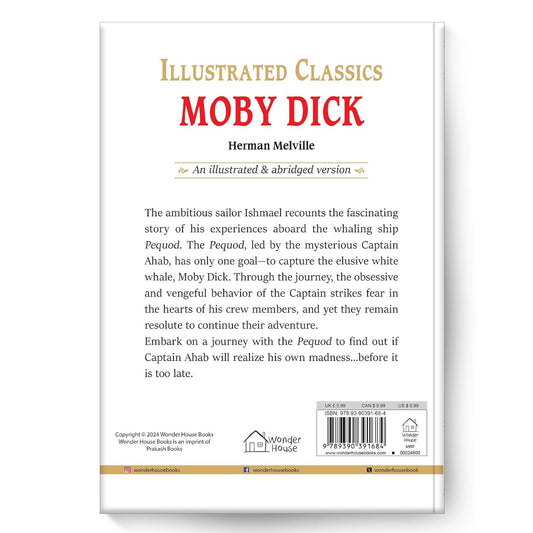 Moby Dick: Abridged Novels With Review Questions Hardcover | Hardcover