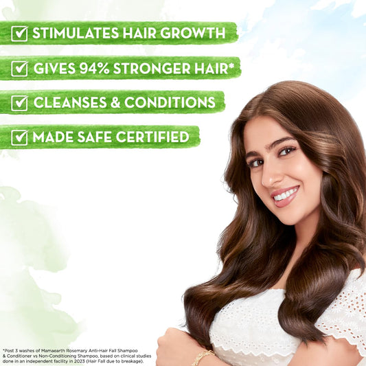Mamaearth Rosemary Hair Fall Control Kit - 150ml + 250ml + 250ml