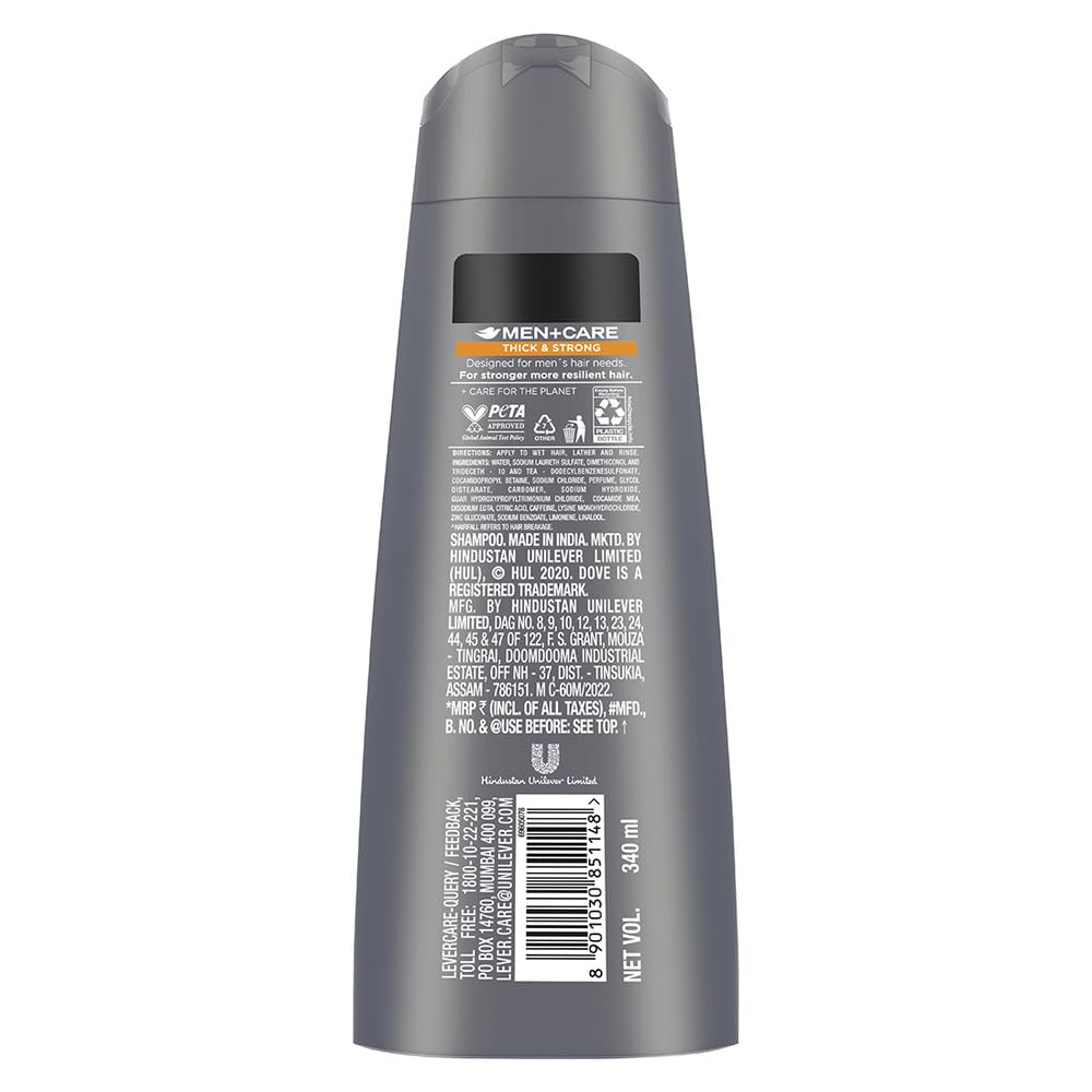Dove Men + Care Thick & Strong 2 In 1 Shampoo + Conditioner - 180 ml