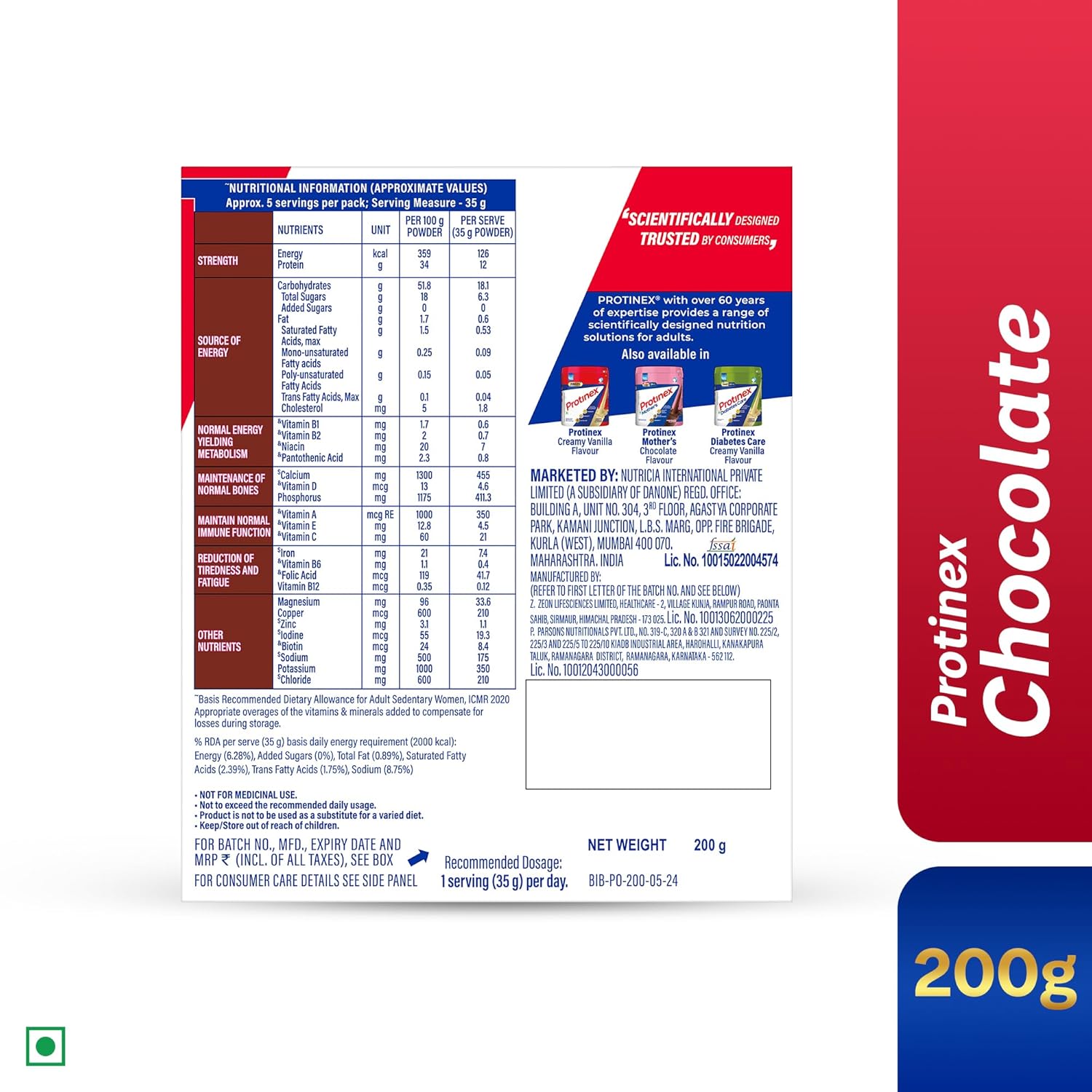 Protinex Tasty Chocolate, 200gm