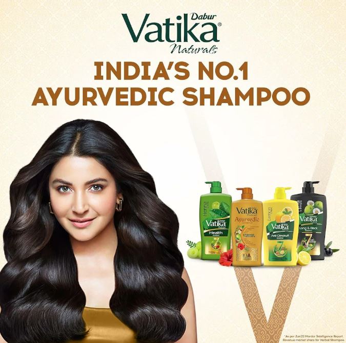Dabur Vatika Ayurvedic Shampoo - 640 ml