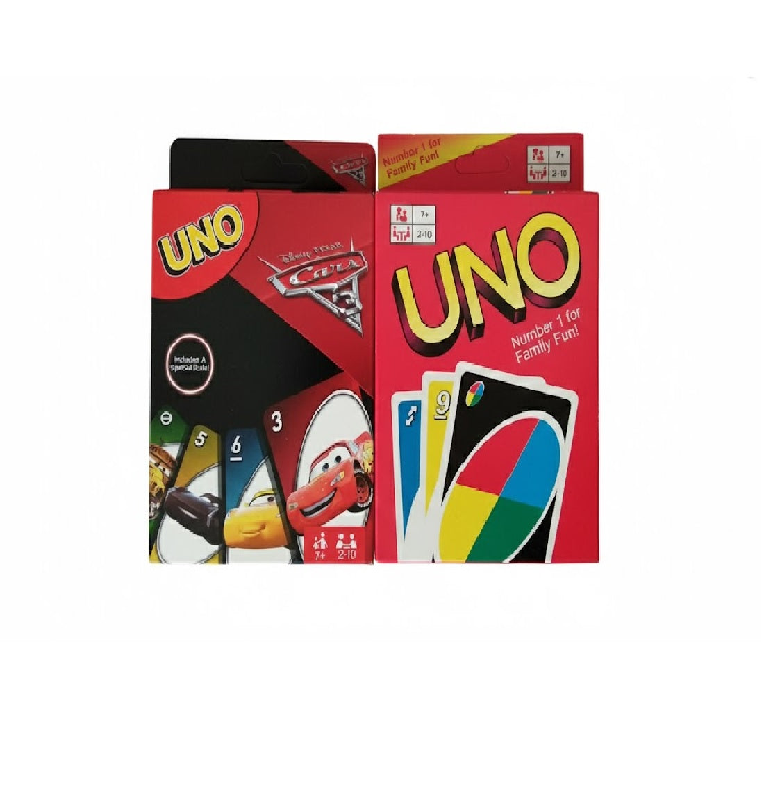 UNO Red & UNO Cars Card Game Combo for Friends & Family