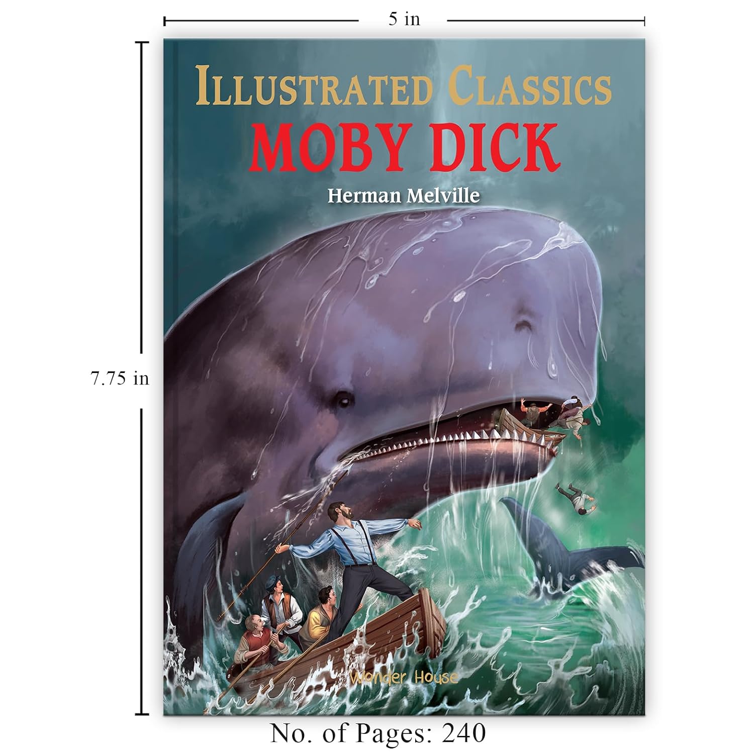 Moby Dick: Abridged Novels With Review Questions Hardcover | Hardcover