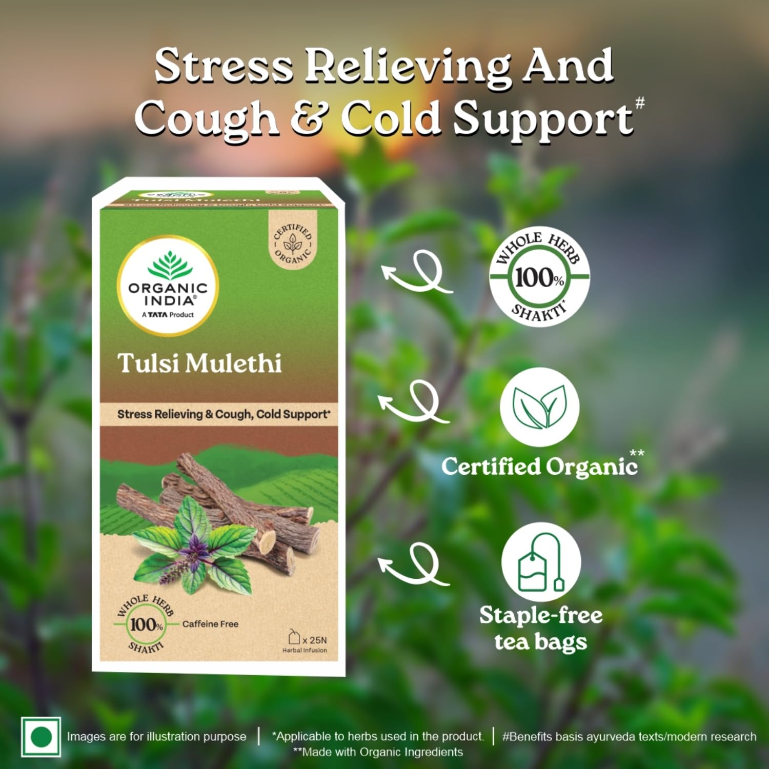 Organic India Tulsi Mulethi - 25 Tea Bags