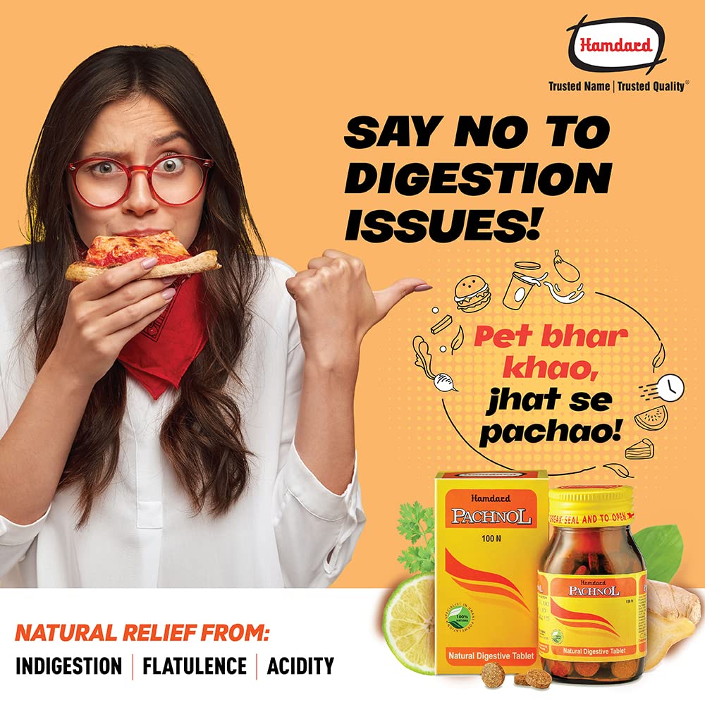 Hamdard Pachnol Tablets - 100 Tabs