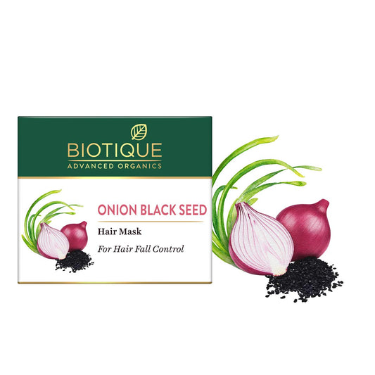 Biotique Advanced Organics Onion Black seed Hair Mask For Hair Fall Control - 175 gm