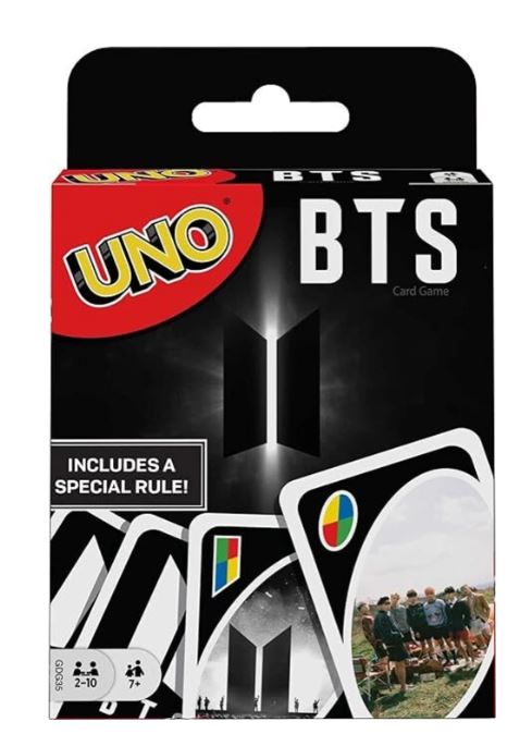 UNO BTS Card Game – Double-Sided Cards with Dark Mode | Fun Family & Party Game (Ages 7+)