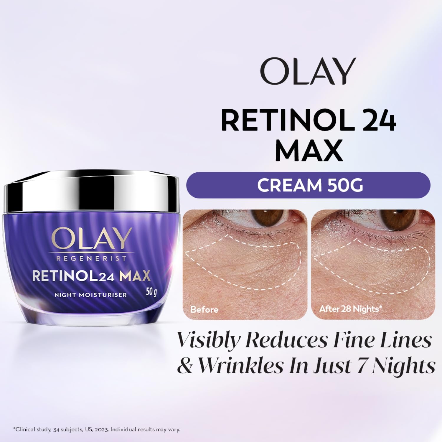 Olay Retinol24 Max Night Moisturiser - 50 gm
