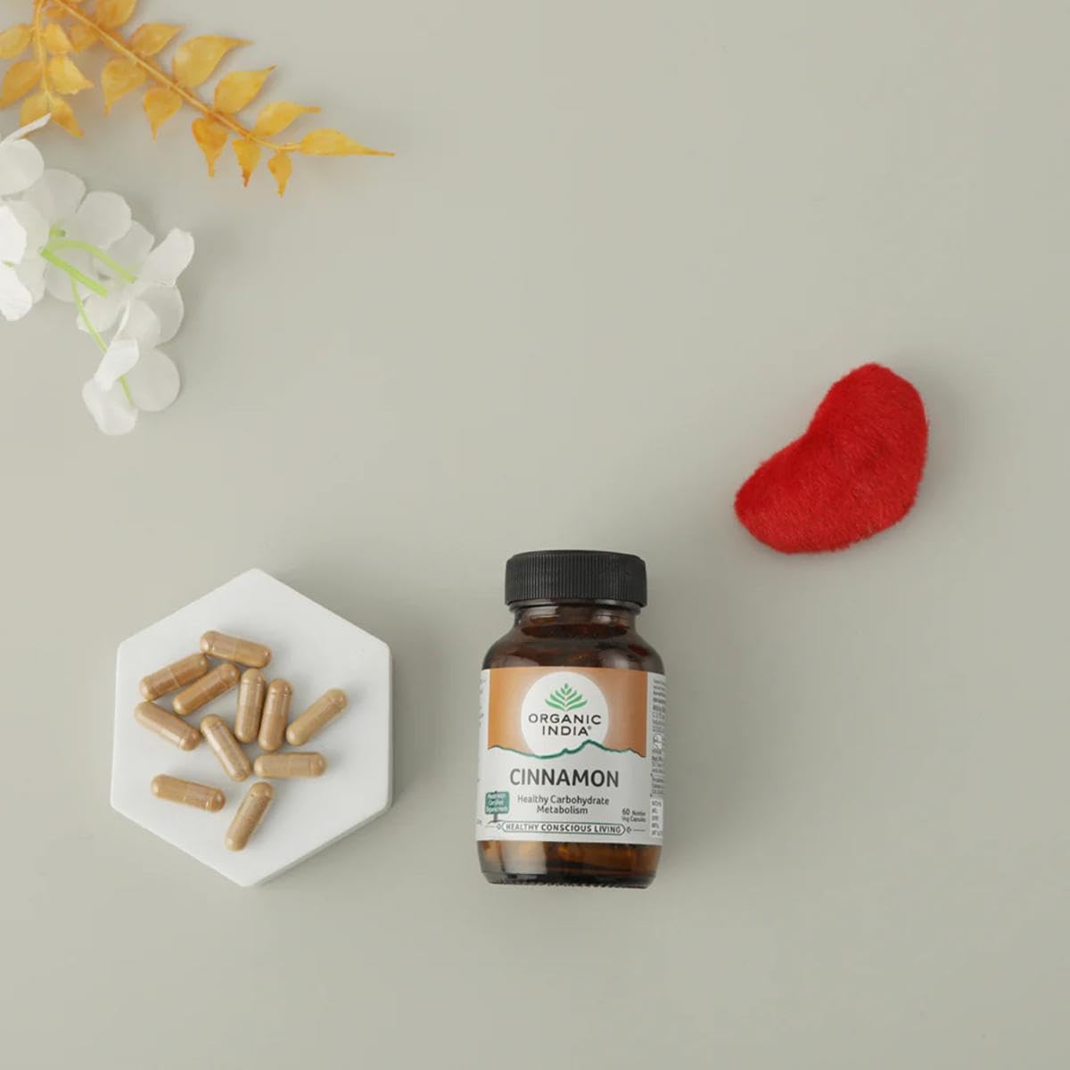 Organic India Cinnamon - 60 Veg Capsules