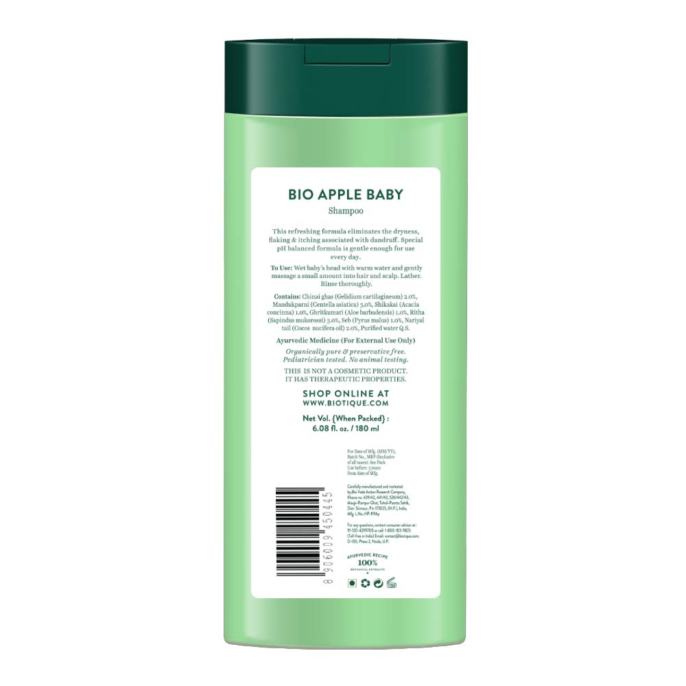 Biotique Bio Disney Pixar Cars Shampoo, Apple Twist for kids - 180 ml