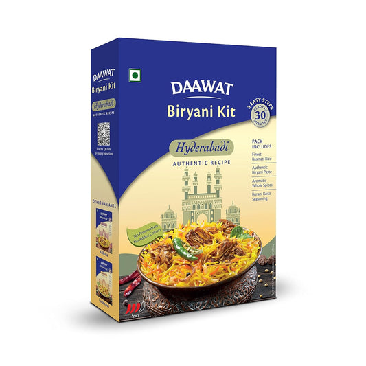 Daawat Biryani Kit Hyderabadi - Authentic Recipe - 334 gm