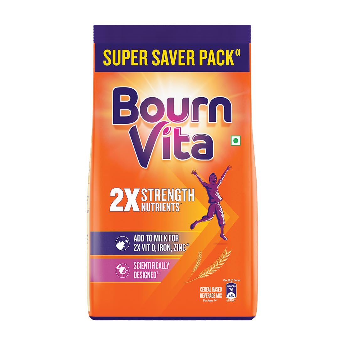 Cadbury Bournvita Chocolate Health Drink, 1kg Pouch (1 kg)