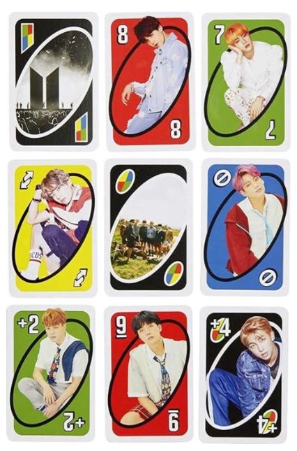 UNO BTS Card Game – Double-Sided Cards with Dark Mode | Fun Family & Party Game (Ages 7+)
