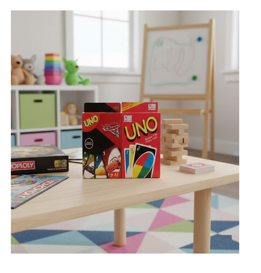 UNO Red & UNO Cars Card Game Combo for Friends & Family