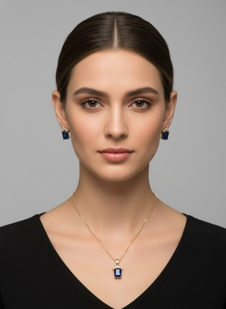Sterling Silver Five-Pearl Bar Necklace – Elegant Crystal Accent Pendant – Timeless Jewelry Gift for Her