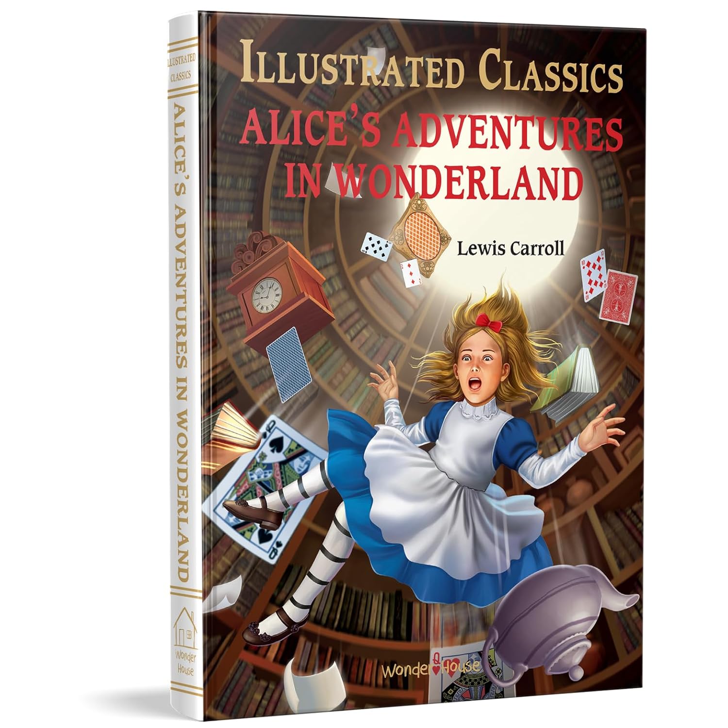 Alice in Wonderland: Illustrated Abridged Children Classics English Novel  | Hardcover