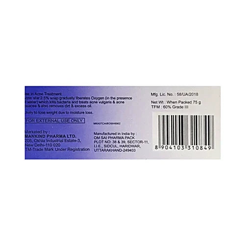 Acnestar 2.5% Soap – 75 gm for killing bacteria