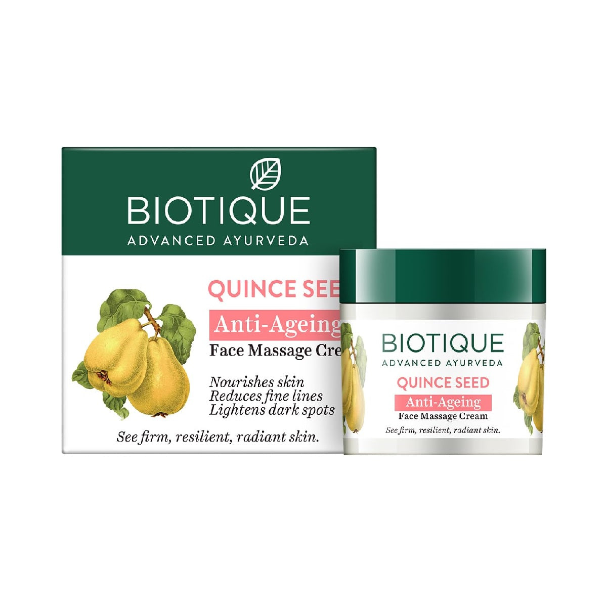 Biotique Advanced Ayurveda Bio Quince Seed Nourishing Face Massage Cream - 50 gm