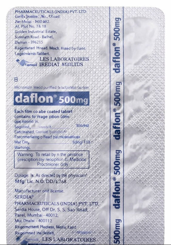 Servier DafLon 500 mg Tablet - 10 3 Strip
