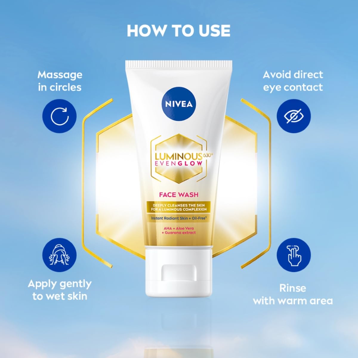 Nivea Luminous Even Glow Face Wash - 50 ml