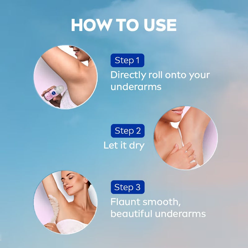 Nivea Deodorant Roll On Pearl & Beauty Radiance For Eventoned Smooth & Beautiful Underarms - 50 ml