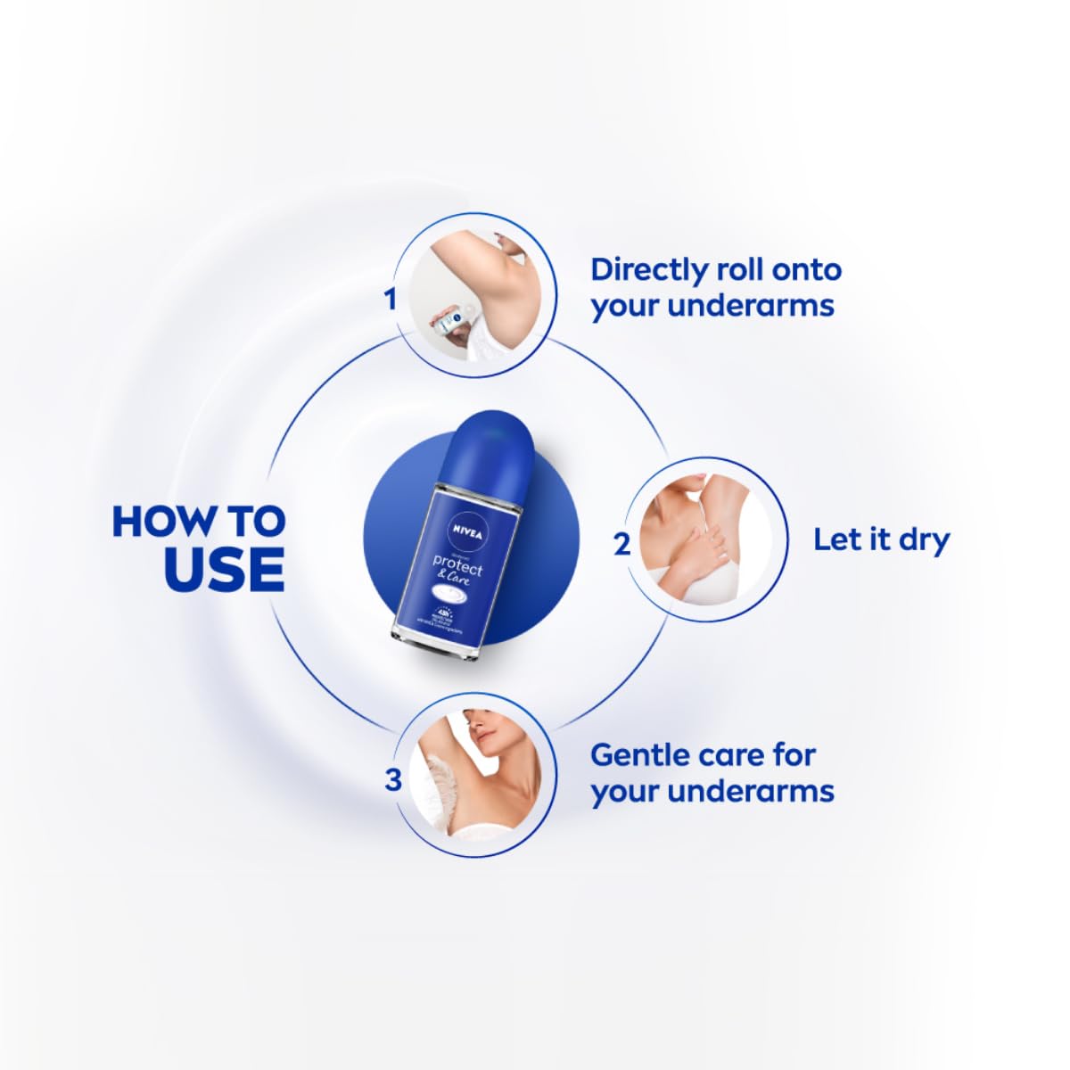 Nivea Protect & Care Roll On - 50 ml