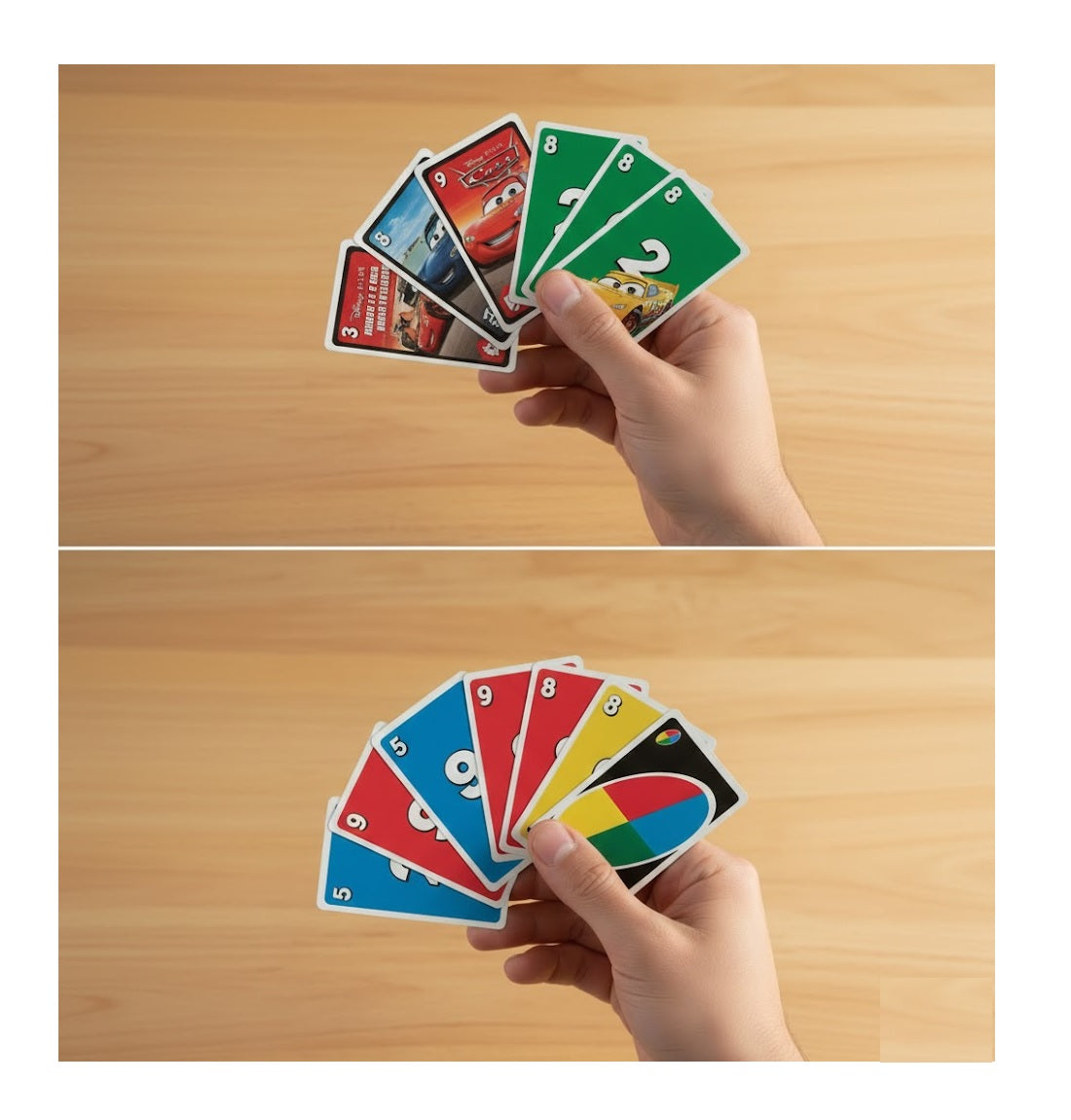 UNO Red & UNO Cars Card Game Combo for Friends & Family