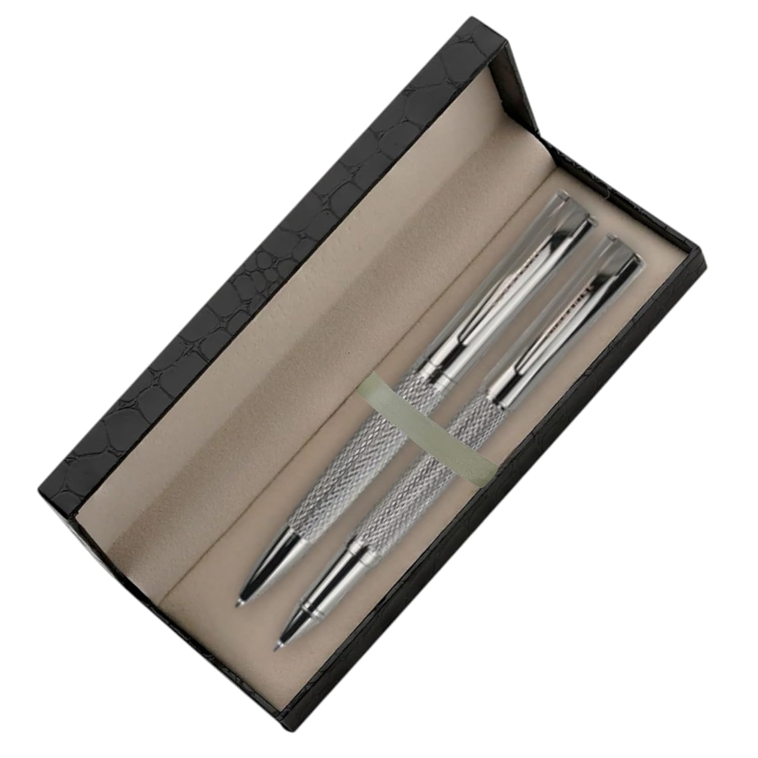 Submarine 1013 Silver Metal Ballpoint and Roller Pen Combo Set