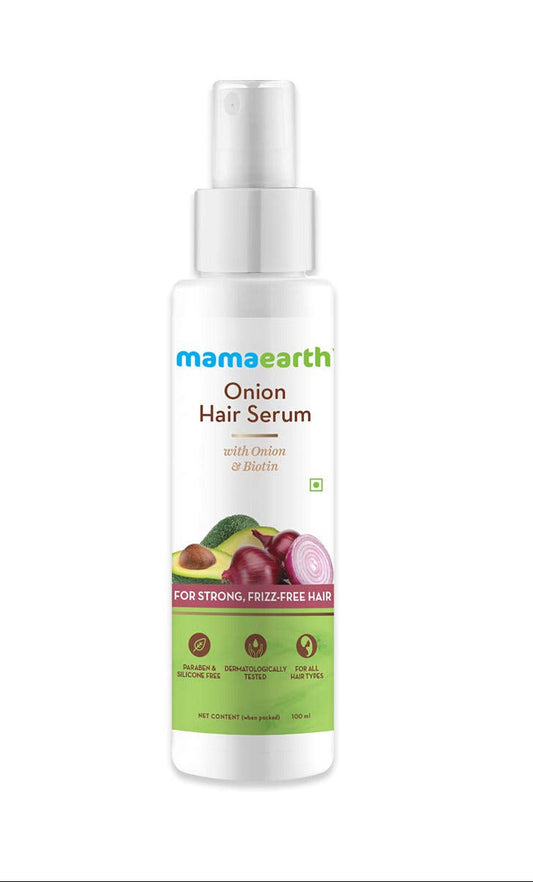 Mamaearth Onion Hair Serum For Strong , Frizz Free Hair - 100 ml