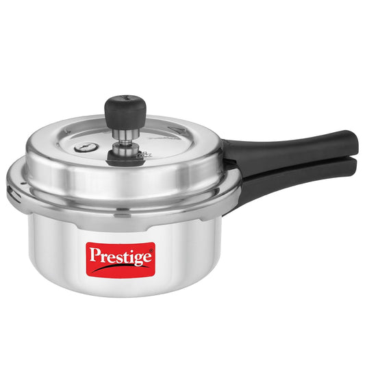Prestige 2 Litre Aluminium Popular Svachh Outerlid Pressure Cooker|Deep Lid for spillage Control