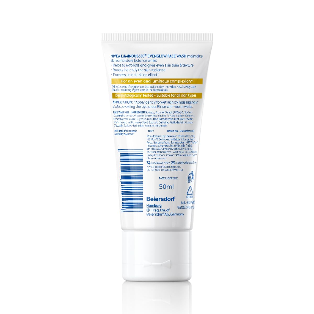 Nivea Luminous Even Glow Face Wash - 50 ml