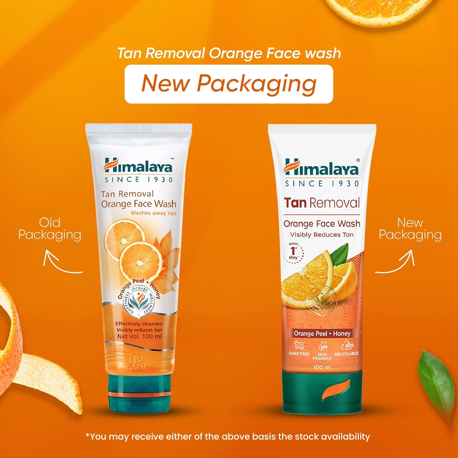 Himalaya Tan Removal Orange Face Wash - 100 ml