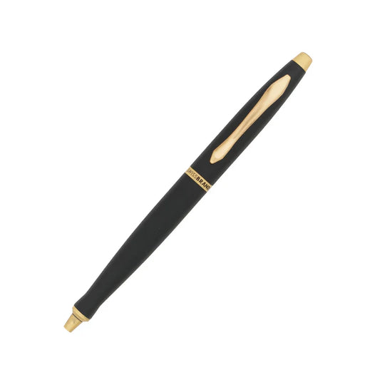 SWISSBRAND Opulent 2525 Matte black gold Ballpoint Pen with gold trim