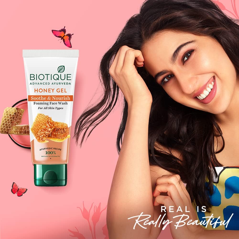 Biotique Advanced Ayurveda Bio Honey Gel Refreshing Foaming Face Wash - 150ml