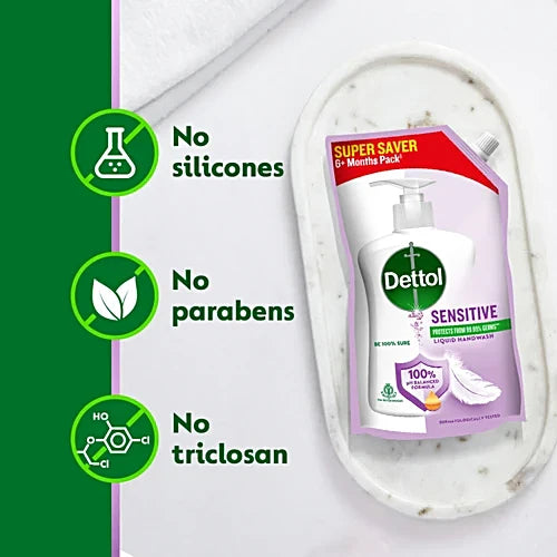 Dettol Sensitive Liquid Handwash, 675 ml